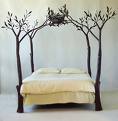 A bed.